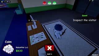 White/blue dog-like child "Benny" evidence at 4:04-4:12